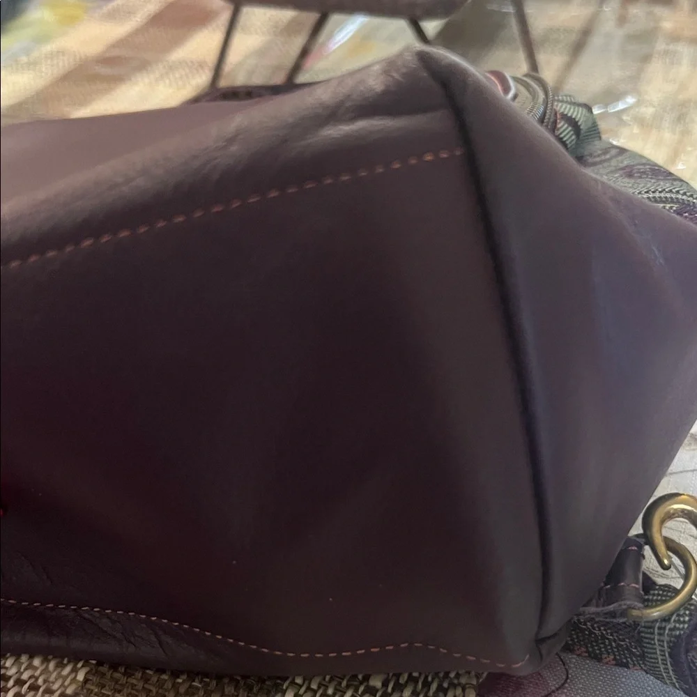 Purple and tapestry mini Backpack